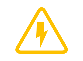 Report-outage-hazard-sign-yellow-button-icon