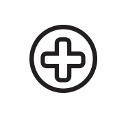 medical policy and form medical cross button icon