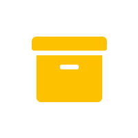 yellow dropbox icon
