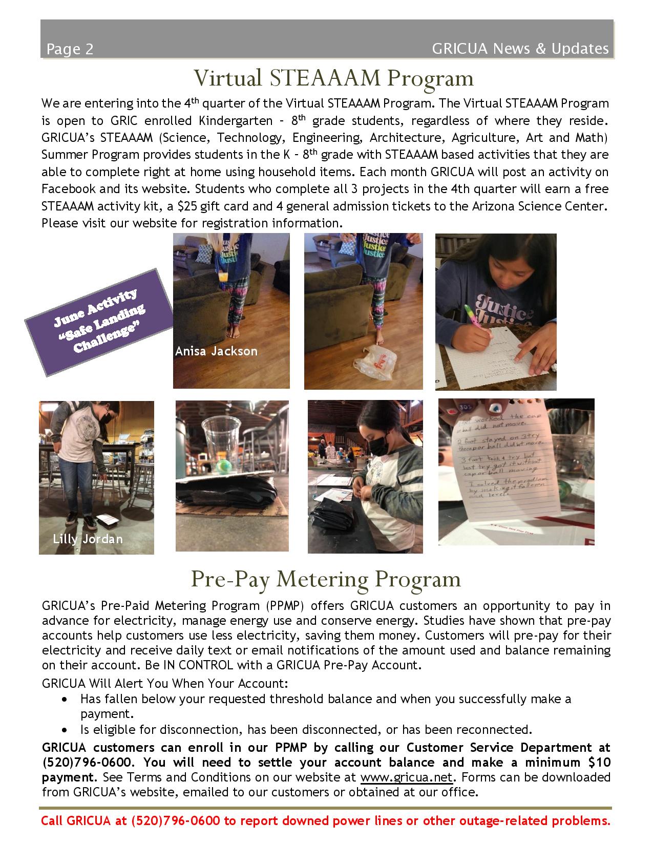 August 2021 newsletter page 2