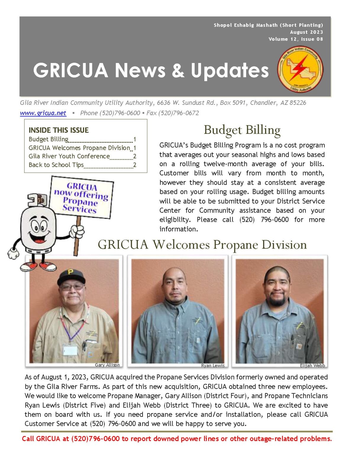 August 2023 - Gila River Indian Community Utility Authority