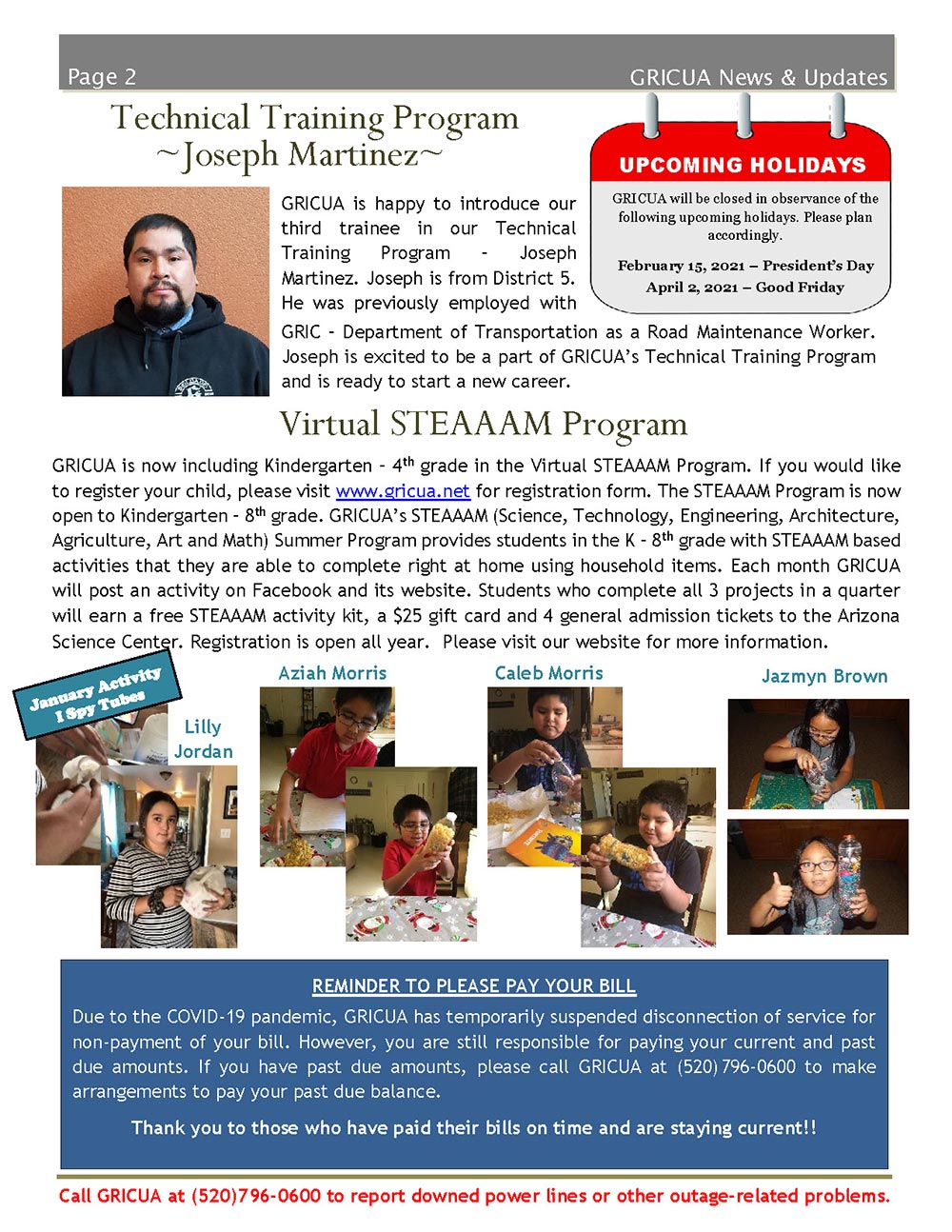 February Newsletter page 2