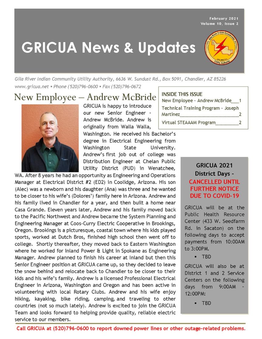 Feb Newsletter page 1