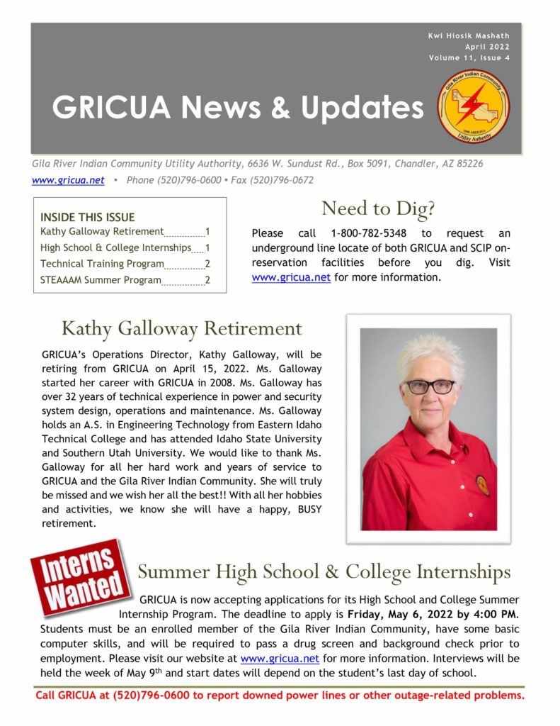 April 22 newsletter cover