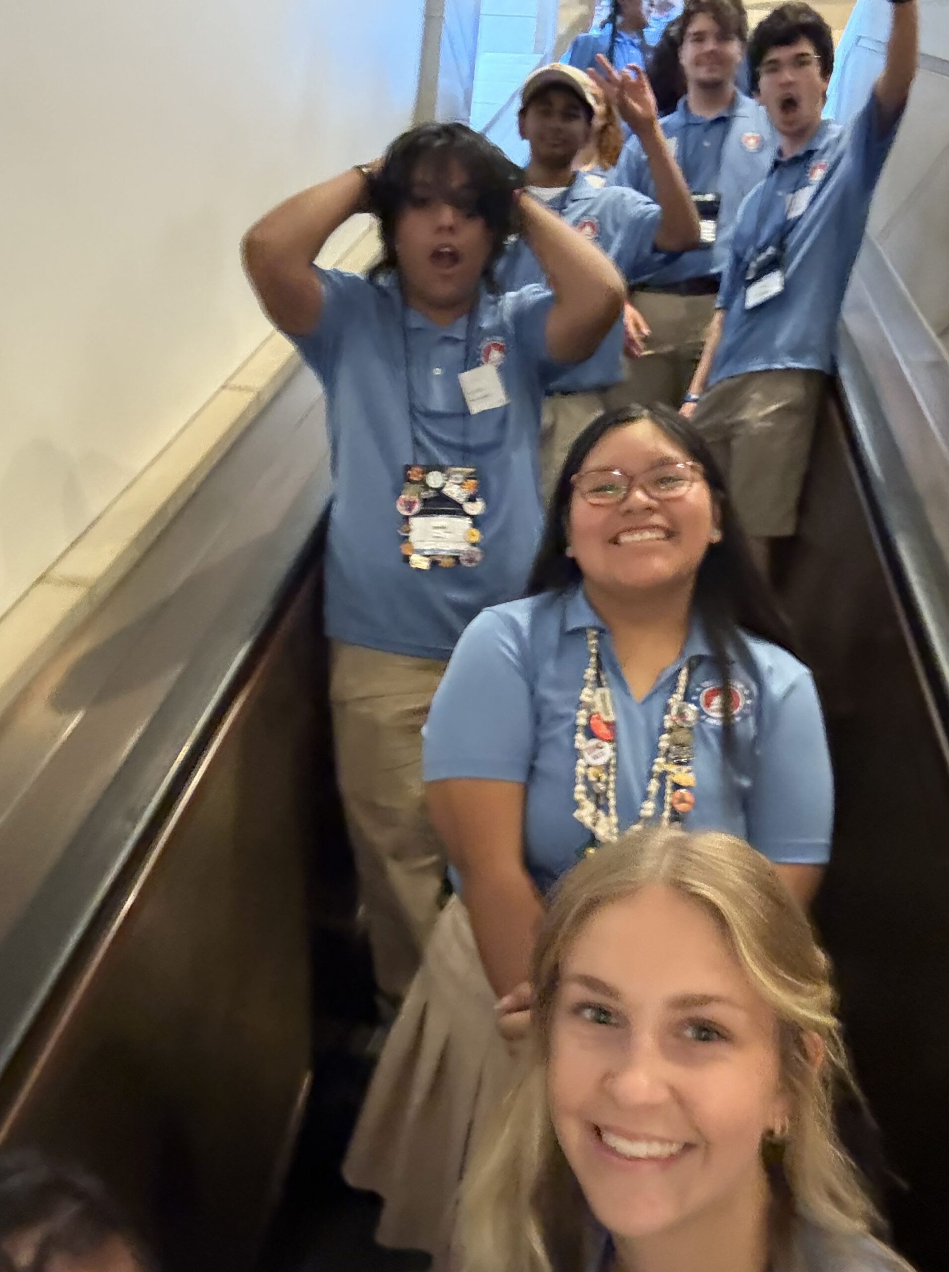 WYT 2025 on escalator