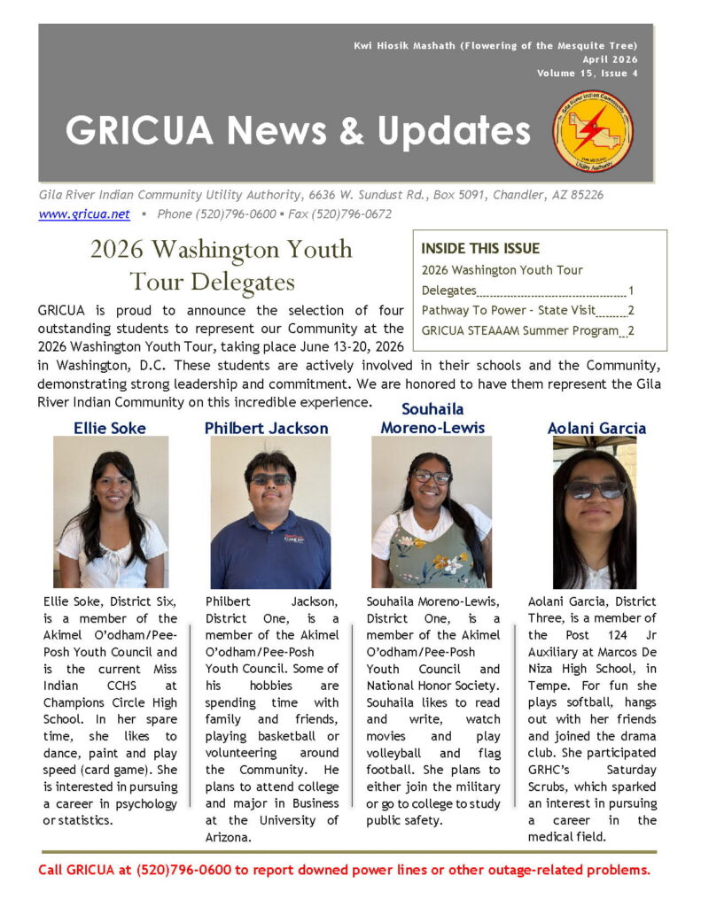 Apr 26 Newsletter page 1
