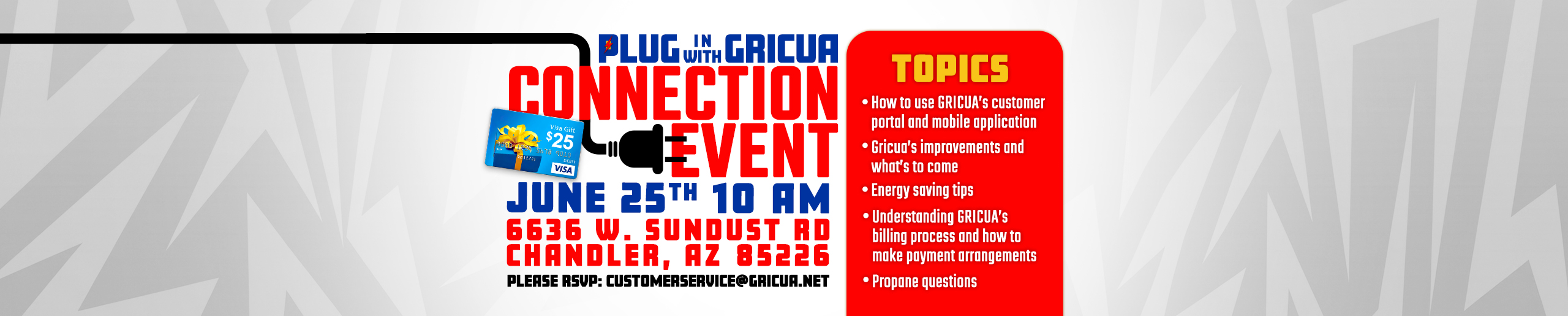 Gricua connection event slider