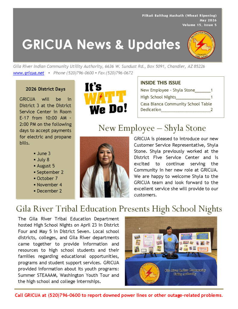 May 2026 Newsletter page 1