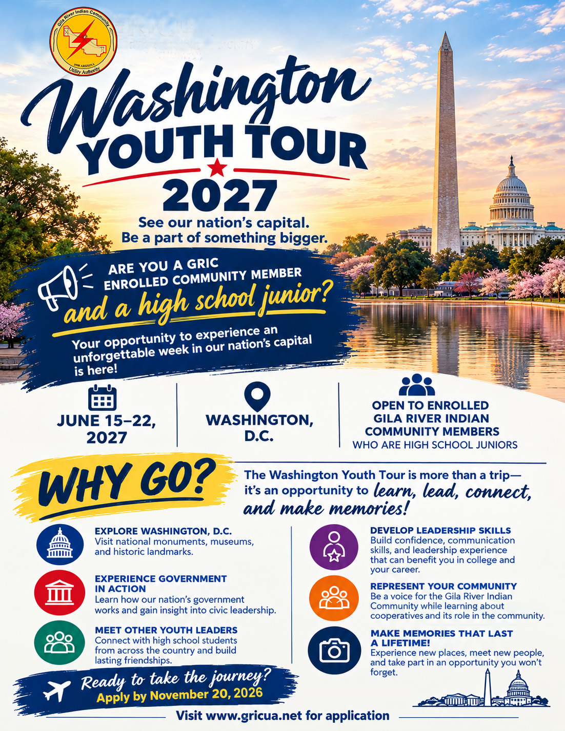 2027 Washington Youth Tour Flier