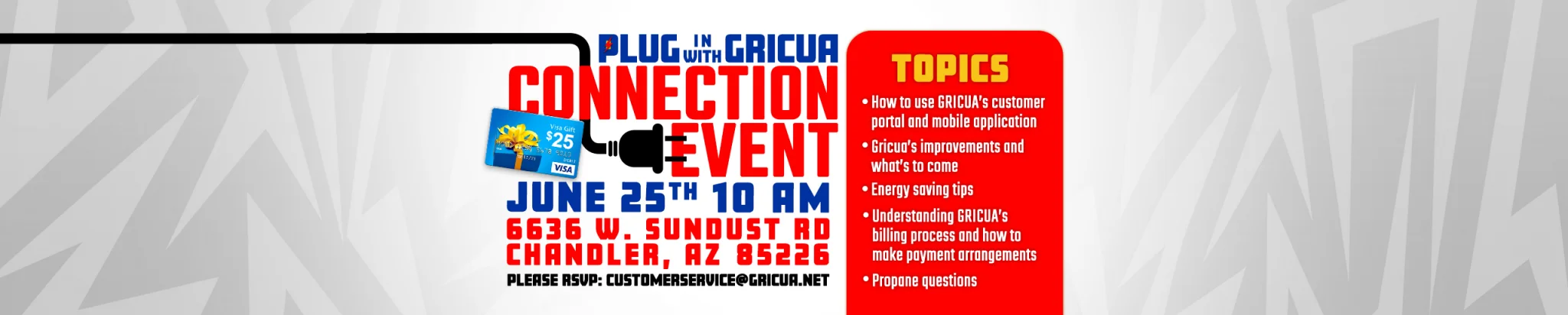 Gricua connection event slider